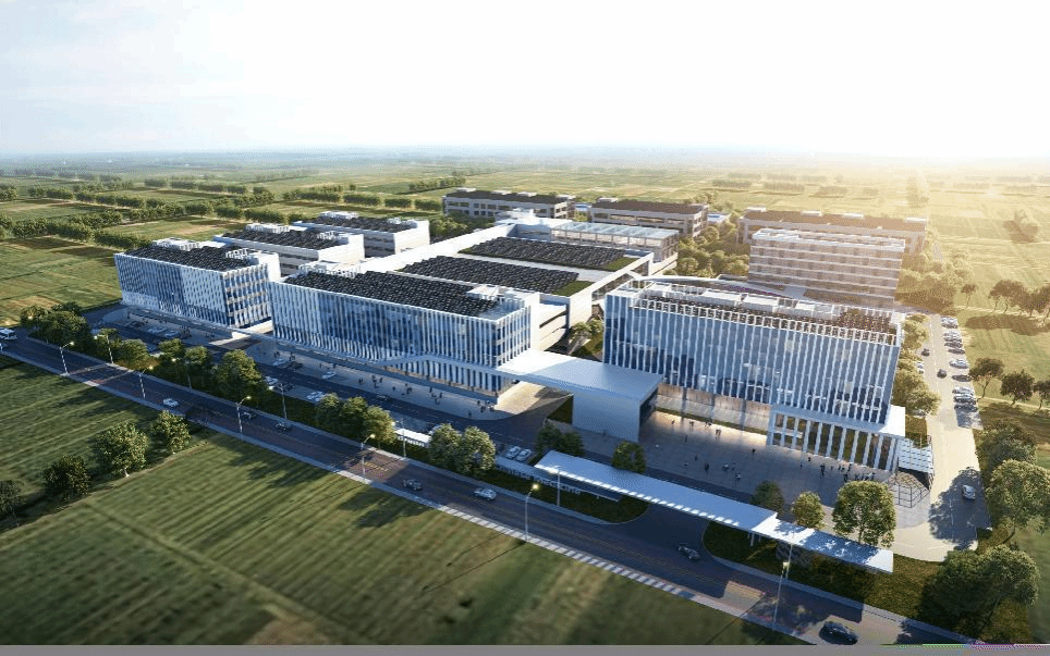 山西建投八建集團承建的中藥產(chǎn)業(yè)基地項目瑞星庫房舉行封頂儀式
