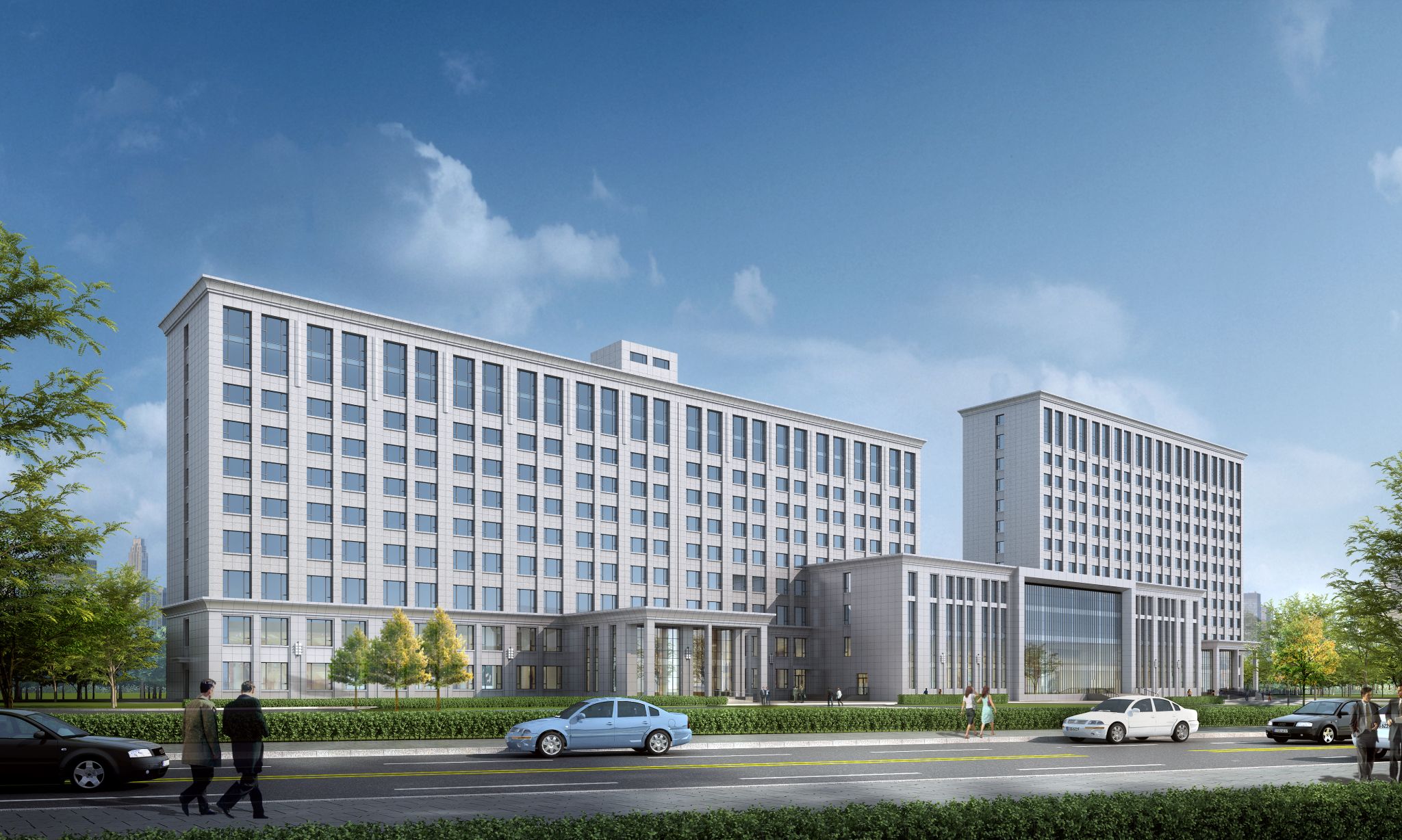 山西建投四建集團(tuán)西上莊項目綜合服務(wù)樓實現(xiàn)封頂