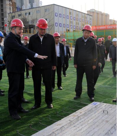 副省長賀天才蒞臨建投集團裝配式建筑泰瑞城項目走訪調(diào)研