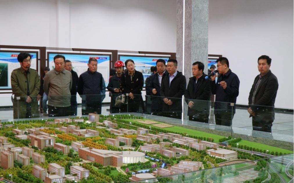 晉中市副市長郝向明一行調研山西建投承建的晉中職業(yè)技術學院新校區(qū)項目