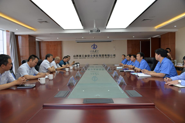 浙江安裝集團(tuán)董事長張振榮一行到訪山西建工安裝集團(tuán)